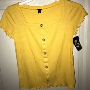 Yellow crop top! New!